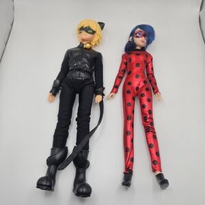 Cat Noir & Miraculous Ladybug Action Dolls